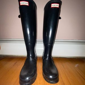 Hunter Women’s Original Tall Rain boots Black Size US 8
